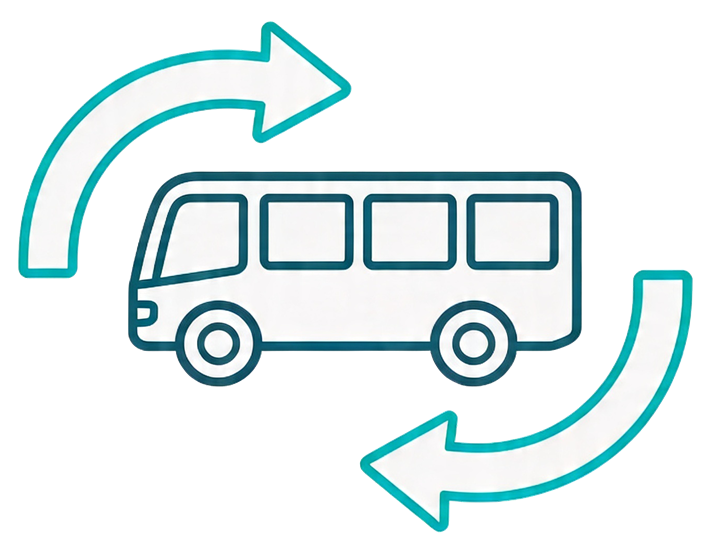 Трансфер туда-обратно